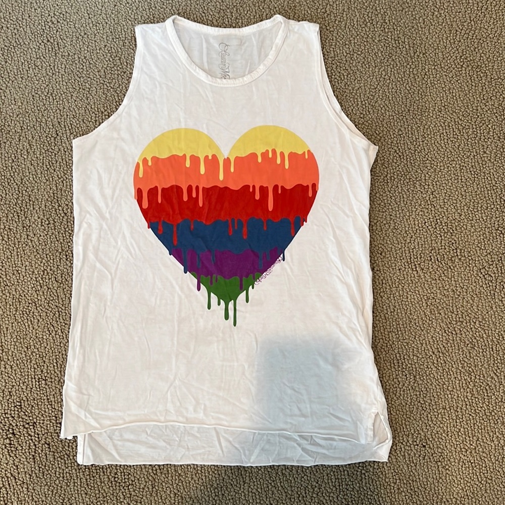 Lauren Moshi high necked rainbow tank